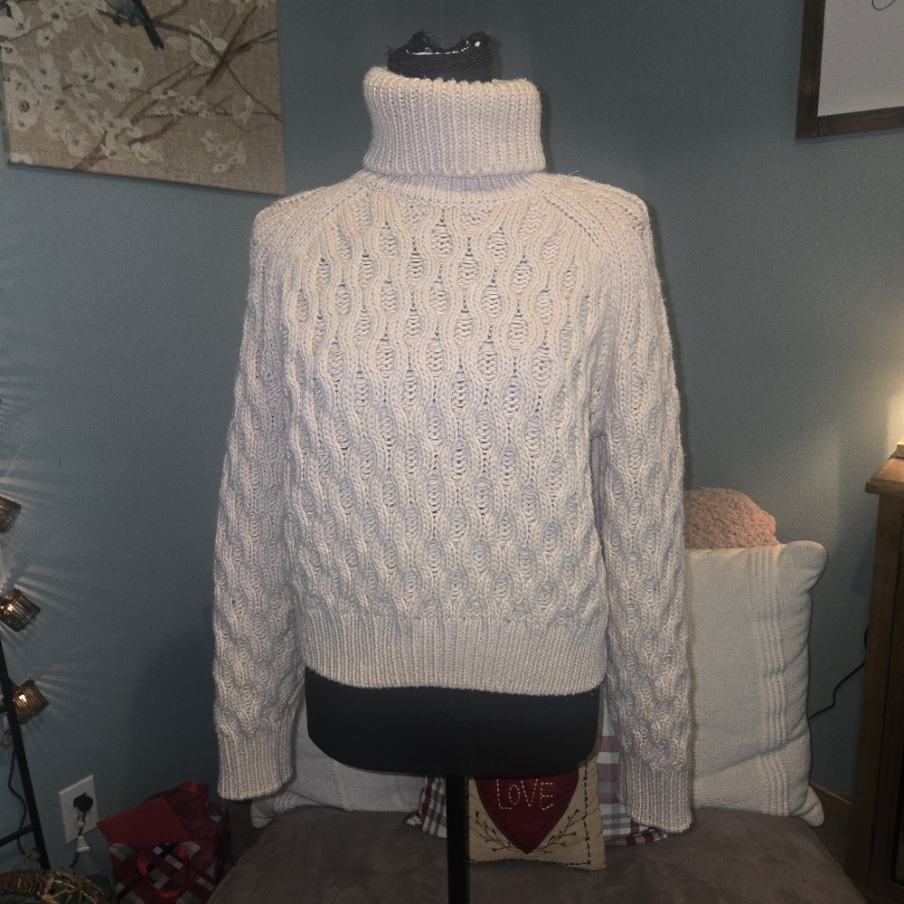 Women's H&M Cable Knit Turtleneck Sweater